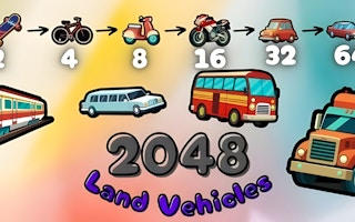 2048 Land Vehicles: Fun Merge Puzzle Adventure for All Ages