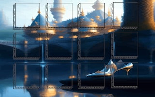 Cinderella Tile Slide Challenge - Classic Picture Puzzle Game