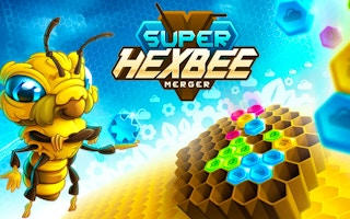 Super Hexbee Merger Puzzle Game
