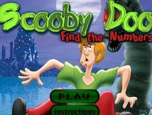 Scooby Doo Number Search Puzzle