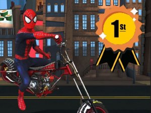 Spider Man Motorbike Racing Arcade Game