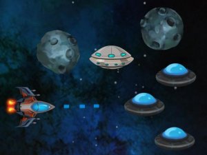 Relentless Saucers Arcade Shooter