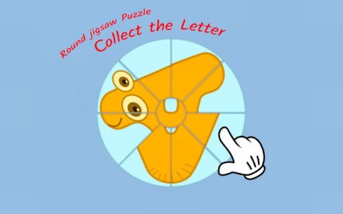 Round Jigsaw Puzzle: Collect the Letter - Free Online Puzzle Game