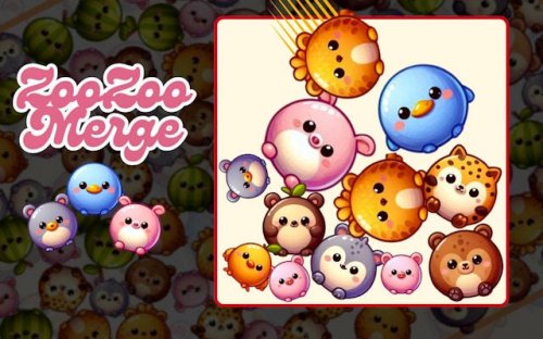 ZooZoo Merge: Cute Animal Fusion Puzzle Game