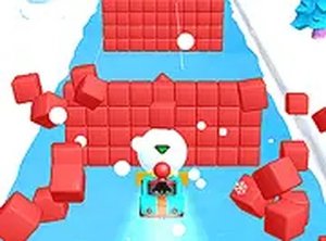 Giant Snowball Rush Racing Online Arcade Game