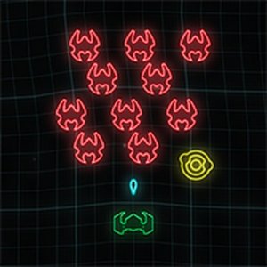 Neon Invaders Arcade Shooting Game Arcade Game